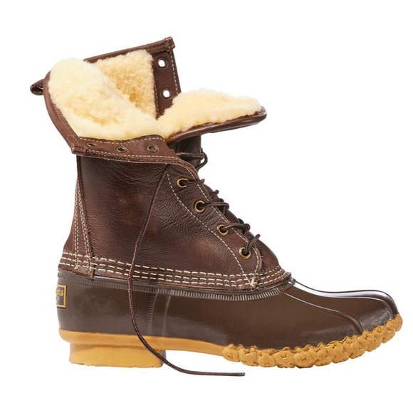 🆕 Sherpa Lined LL Bean Winter Bean Boots - Picture 1 of 7
